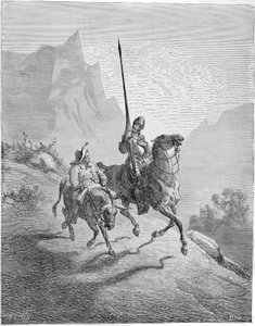 Ilustración del libro Don Quijote de la Mancha de M. de Cervantes, 1863 de Gustave Dore