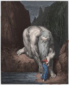 Infierno, Canto 31: El gigante Anteo de Gustave Dore