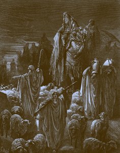 Jacob viajando a Egipto de Gustave Dore