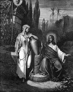 Jesús y la mujer de Samaria de Gustave Dore