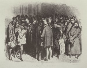 La Coulisse de la Bourse de Gustave Dore