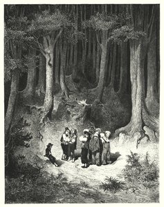 El Pequeño Poucet (grabado) de Gustave Dore