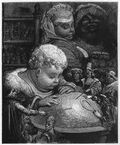 La educación de Gargantúa - ilustración de 