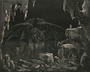 ¡Mira! exclamó, ¡mira a Dis!, c1890 de Gustave Dore