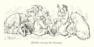 Martha Rousing The Peasants (grabado)