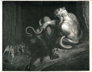 Minos: del Infierno de Dante Alighieri de Gustave Dore