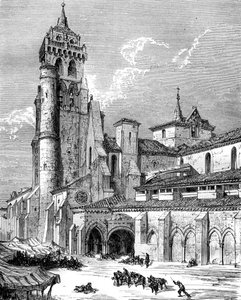Monasterio de las Huelgas, Burgos, España, siglo XIX de Gustave Dore