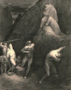 ¡Ahora observa cómo me rasgo! ¡Mira cómo está mutilado Mahoma!, c1890 de Gustave Dore