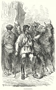 Postillones (grabado) de Gustave Dore
