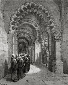 Procesión de doncellas de luto, de 
