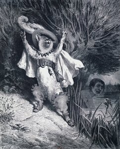 El gato con botas, ilustración por Gustave Doré para el cuento de hadas de Charles Perrault de Gustave Dore