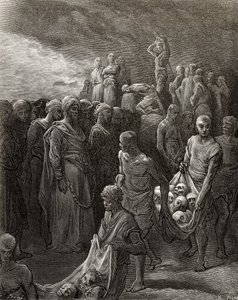 Ricardo I (1157-99) Corazón de León masacrando cautivos en represalia, ilustración de 