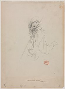Boceto para El lobo convertido en pastor, c. 1868 de Gustave Dore