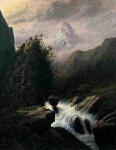 Tormenta en el Monte Cervino, siglo XIX de Gustave Dore