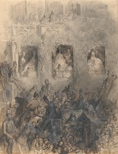 Estudio para un bloque en la carretera de Gustave Dore