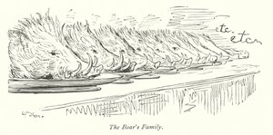 La familia del jabalí (grabado) de Gustave Dore