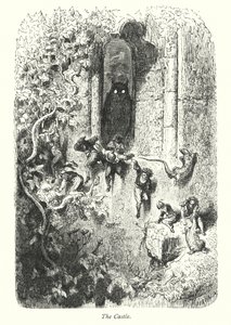El castillo (grabado) de Gustave Dore
