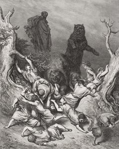 Los Niños Destruidos por Osos, ilustración de 