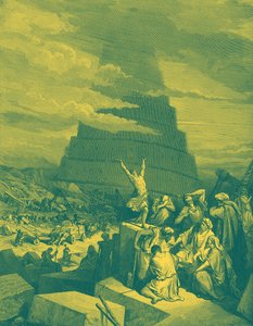 La confusión de lenguas (Torre de Babel) - Biblia de Gustave Dore