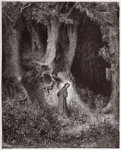 La Divina Comedia, Infierno, Canto 1: Dante en el bosque salvaje - Ilustración de Gustave Doré de Gustave Dore