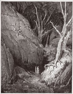 La Divina Comedia, Infierno, Canto 1: Virgilio y Dante comienzan su viaje - Ilustración de Gustave Doré de Gustave Dore