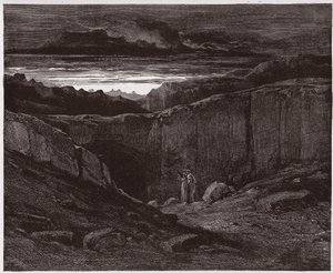 La Divina Comedia, Infierno, Canto 3: Virgilio y Dante en las puertas del Infierno - Ilustración de Gustave Doré de Gustave Dore