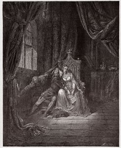 La Divina Comedia, Infierno, Canto 5: Paolo y Francesca - Ilustración de Gustave Doré de Gustave Dore