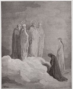 La Divina Comedia, Paraíso, Canto 26: San Juan examina a Dante sobre el amor - por Dante Alighieri (1265-1321) - Ilustración de Gustave Doré (1832-1883) de Gustave Dore