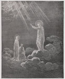 La Divina Comedia, Paraíso, Canto 8: Carlos Martel se dirige a Dante y Beatriz - por Dante Alighieri (1265-1321) - Ilustración de Gustave Doré (1832-1883)