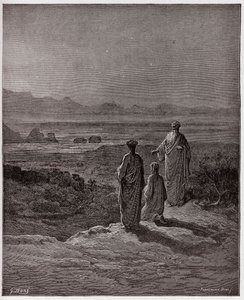 La Divina Comedia, Purgatorio, Canto 1: Dante se arrodilla ante Estacio - Ilustración de Gustave Doré de Gustave Dore