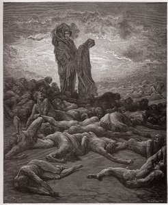 La Divina Comedia, Purgatorio, Canto 20: Las almas de los avaros - por Dante Alighieri (1265-1321) - Ilustración de Gustave Doré (1832-1883).