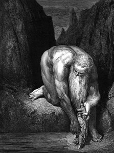 La Divina Comedia, de Dante: El Gigante Anteo de Gustave Dore