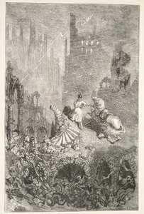 La caída del castillo del Rey Pellam, de Historias de los Días del Rey Arturo por Charles Henry Hanson, pub.1898