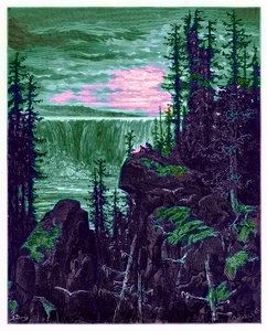 Las Cataratas del Niágara, ilustración de 