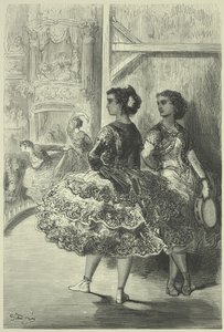 El fandango en el Teatro San Fernando, Sevilla de Gustave Dore