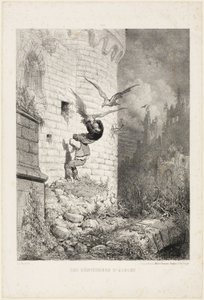 Los cazadores de nidos de águilas de Gustave Dore
