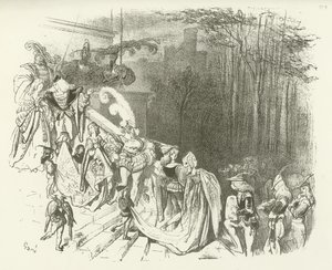 Los señores y damas del castillo. Principios del siglo XVI de Gustave Dore