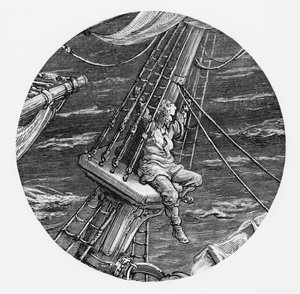 El marinero en la popa del barco, escena de 