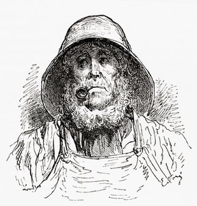 El marinero de Marsella, según un dibujo de Gustave Dore. De Vida y recuerdos de Gustave Dore, publicado en 1885. de Gustave Dore