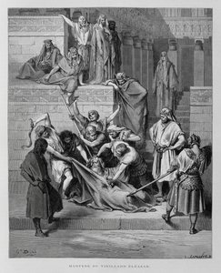 El martirio de Eleazar, ilustración de la Biblia de Dore de Gustave Dore