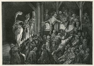 El Penny Gaff en Whitechapel de Gustave Dore