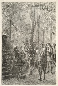 Las celebraciones del matrimonio de Sir Gareth, de Historias de los Días del Rey Arturo por Charles Henry Hanson, pub.1898 de Gustave Dore