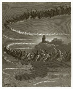 Los espíritus en Júpiter de Gustave Dore