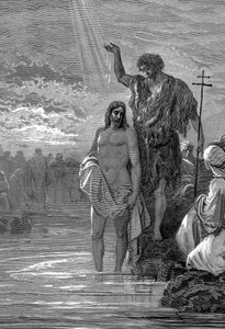 El bautismo de Cristo de Gustave Dore