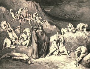 La corteza salió en escamas, c1890 de Gustave Dore