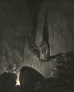 El guía, que marcó cómo miraba atentamente, así comenzó de Gustave Dore