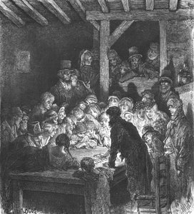 Ladrones jugando de Gustave Dore