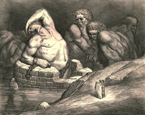 Este orgulloso intentaría su fuerza contra el todopoderoso Júpiter, c1890 de Gustave Dore