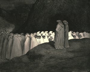 Toscano... no desdaines instruirnos quién eres, c. 1890 de Gustave Dore