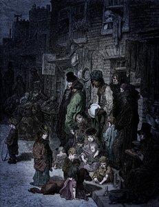 Londres victoriano - Whitechapel por Doré de Gustave Dore